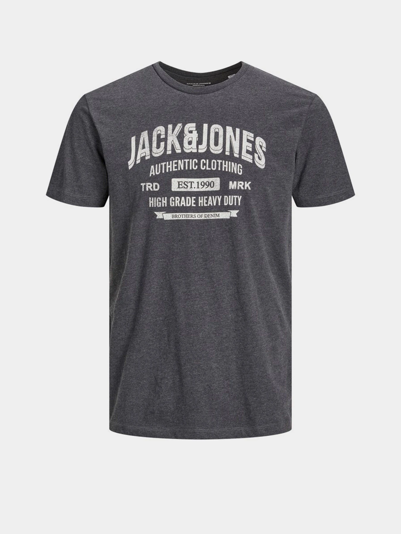 Футболки і поло JACK & JONES модель 12210949_Dark Grey Melange Футболки і поло JACK & JONES модель 12210949_Dark Grey Melange Фото