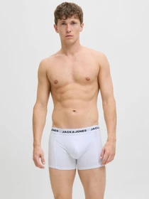 Нижня білизна JACK & JONES SOLID TRUNKS модель 12285371_White Dark grey melange - Фото