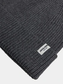 Шапки и кепки JACK & JONES BRINK BEANIE модель 12193386_Dark Grey Фото