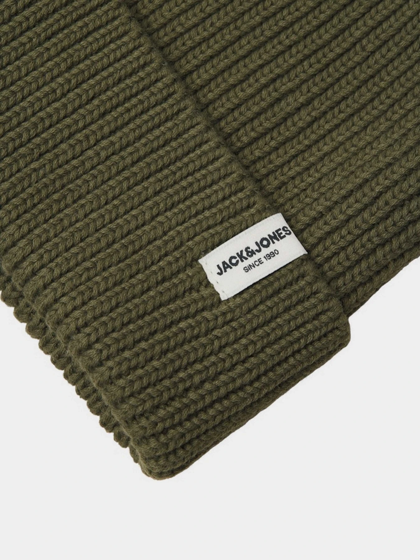Шапки и кепки JACK & JONES BRINK BEANIE модель 12193386_Olive Night Фото