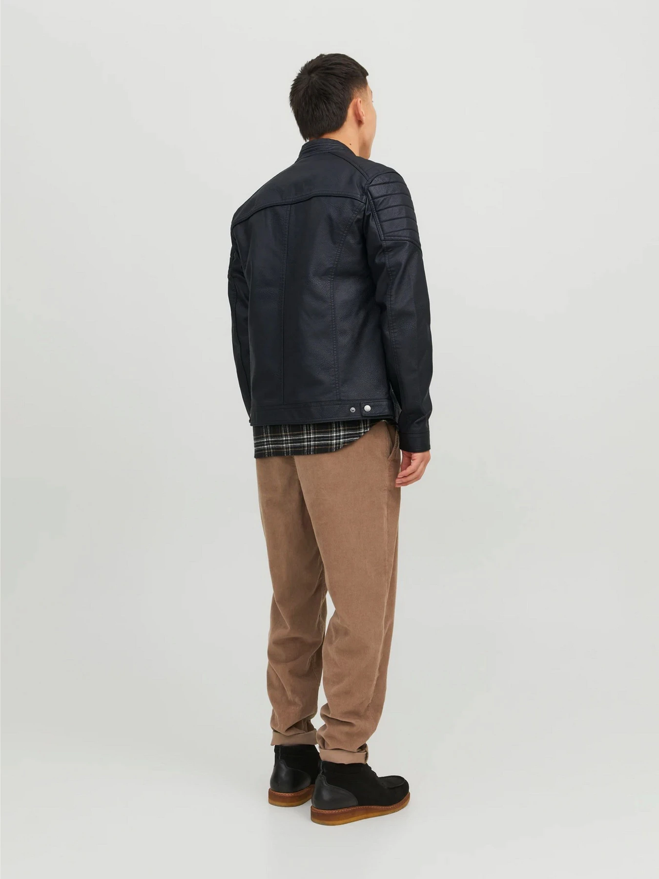 Куртки та дублянки JACK & JONES ROCKY JACKET модель 12147218_Black PU Фото