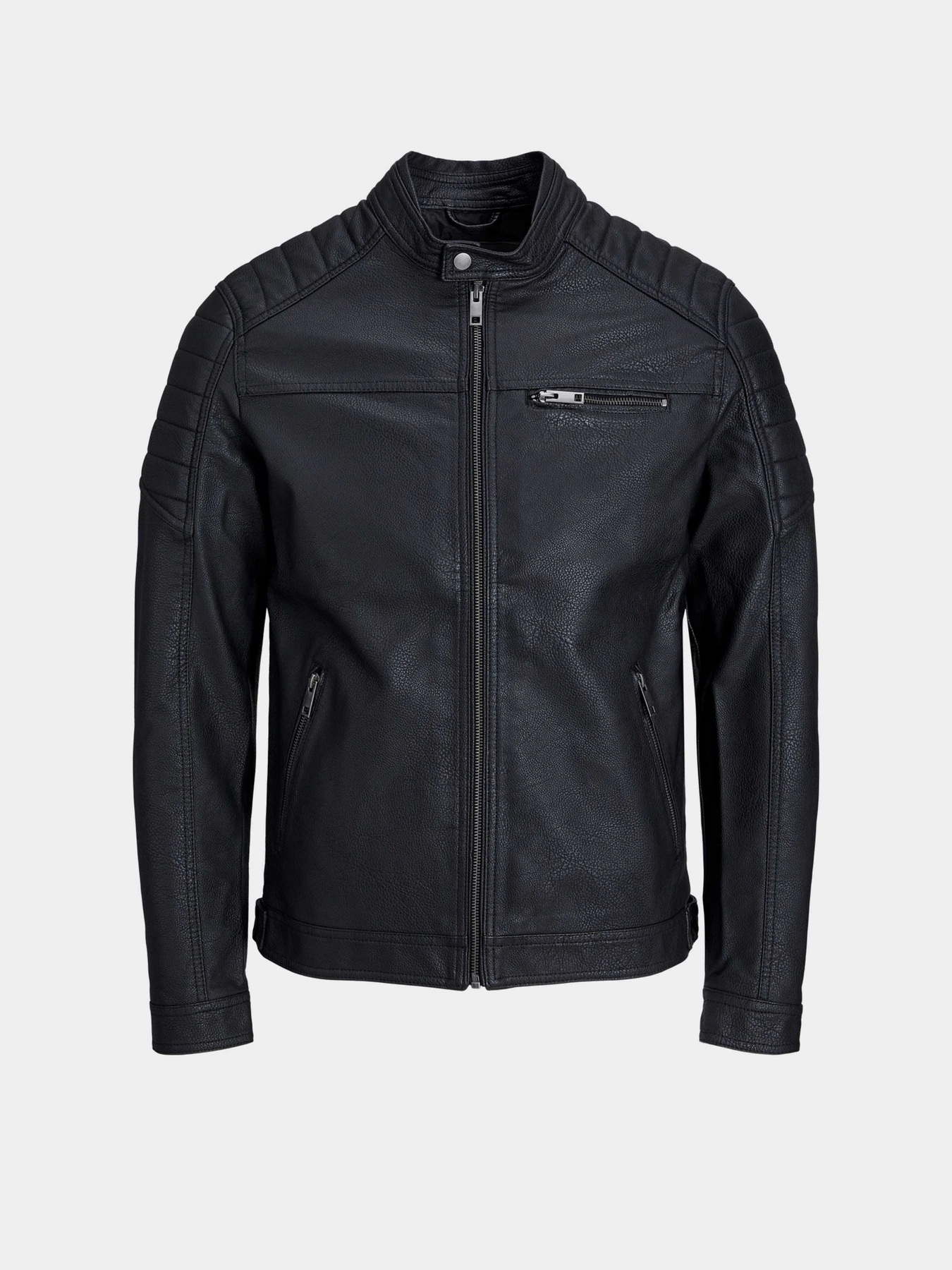Куртки та дублянки JACK & JONES ROCKY JACKET модель 12147218_Black PU Фото