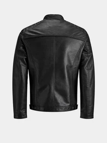 Куртки та дублянки JACK & JONES ROCKY JACKET модель 12147218_Black PU Фото