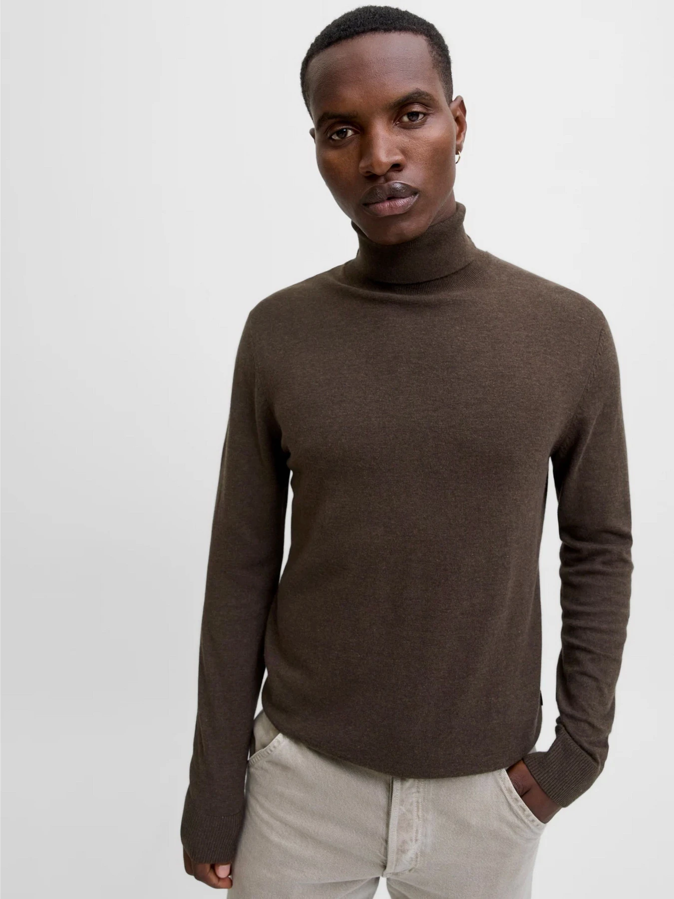 Светри та кардигани JACK & JONES EMIL KNIT ROLL NECK модель 12157417_Mulch TWIST Светри та кардигани JACK & JONES EMIL KNIT ROLL NECK модель 12157417_Mulch TWIST Фото