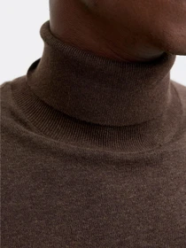 Светри та кардигани JACK & JONES EMIL KNIT ROLL NECK модель 12157417_Mulch TWIST Фото