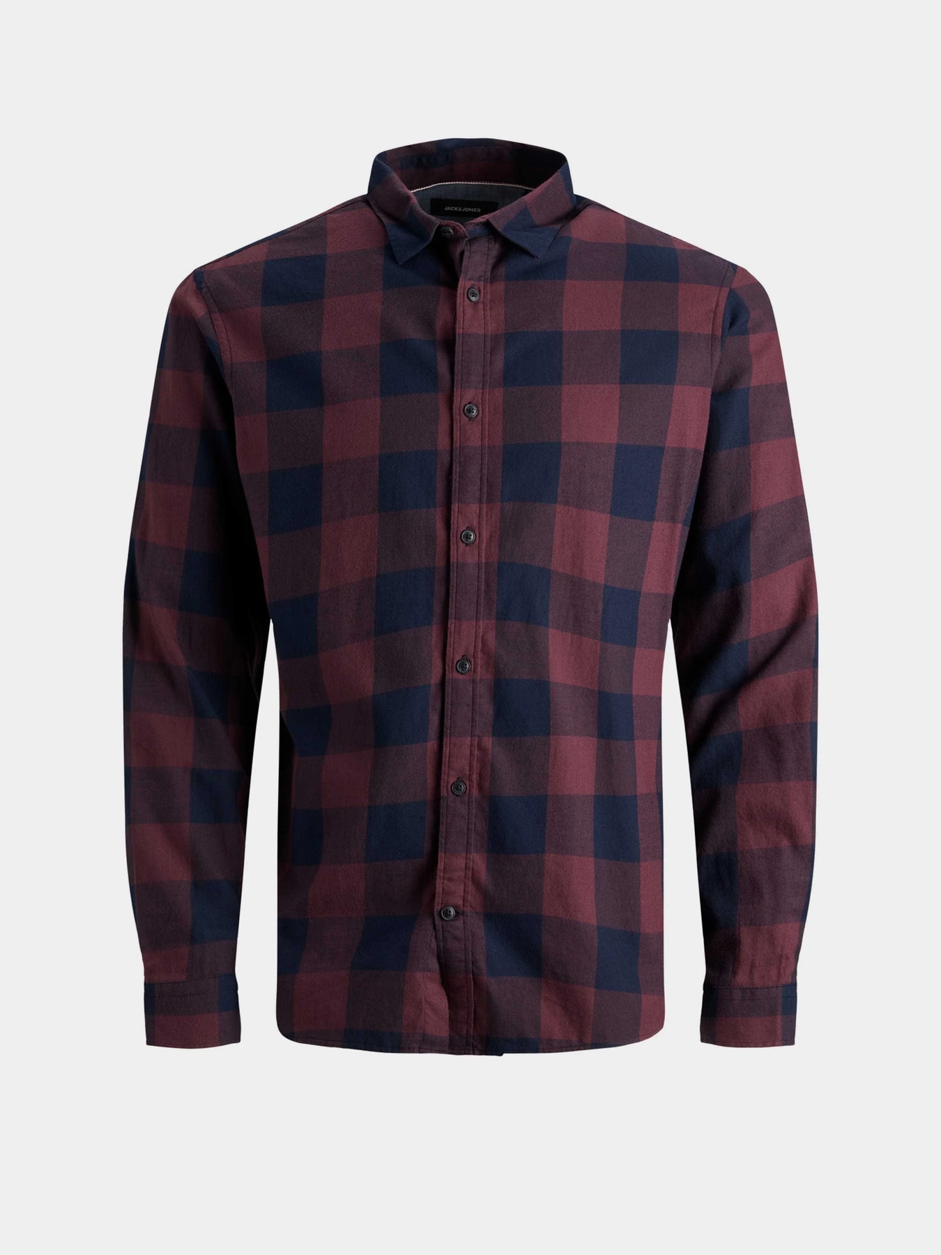 Рубашки JACK & JONES GINGHAM TWILL SHIRT модель 12181602_Port Royale SLIM FIT Рубашки JACK & JONES GINGHAM TWILL SHIRT модель 12181602_Port Royale SLIM FIT Фото