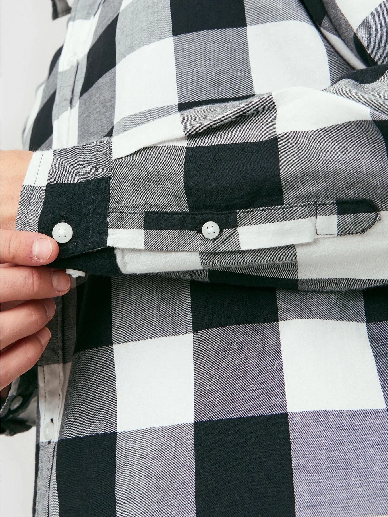 Рубашки JACK & JONES GINGHAM TWILL SHIRT модель 12181602_Whisper White SLIM FIT Рубашки JACK & JONES GINGHAM TWILL SHIRT модель 12181602_Whisper White SLIM FIT Фото