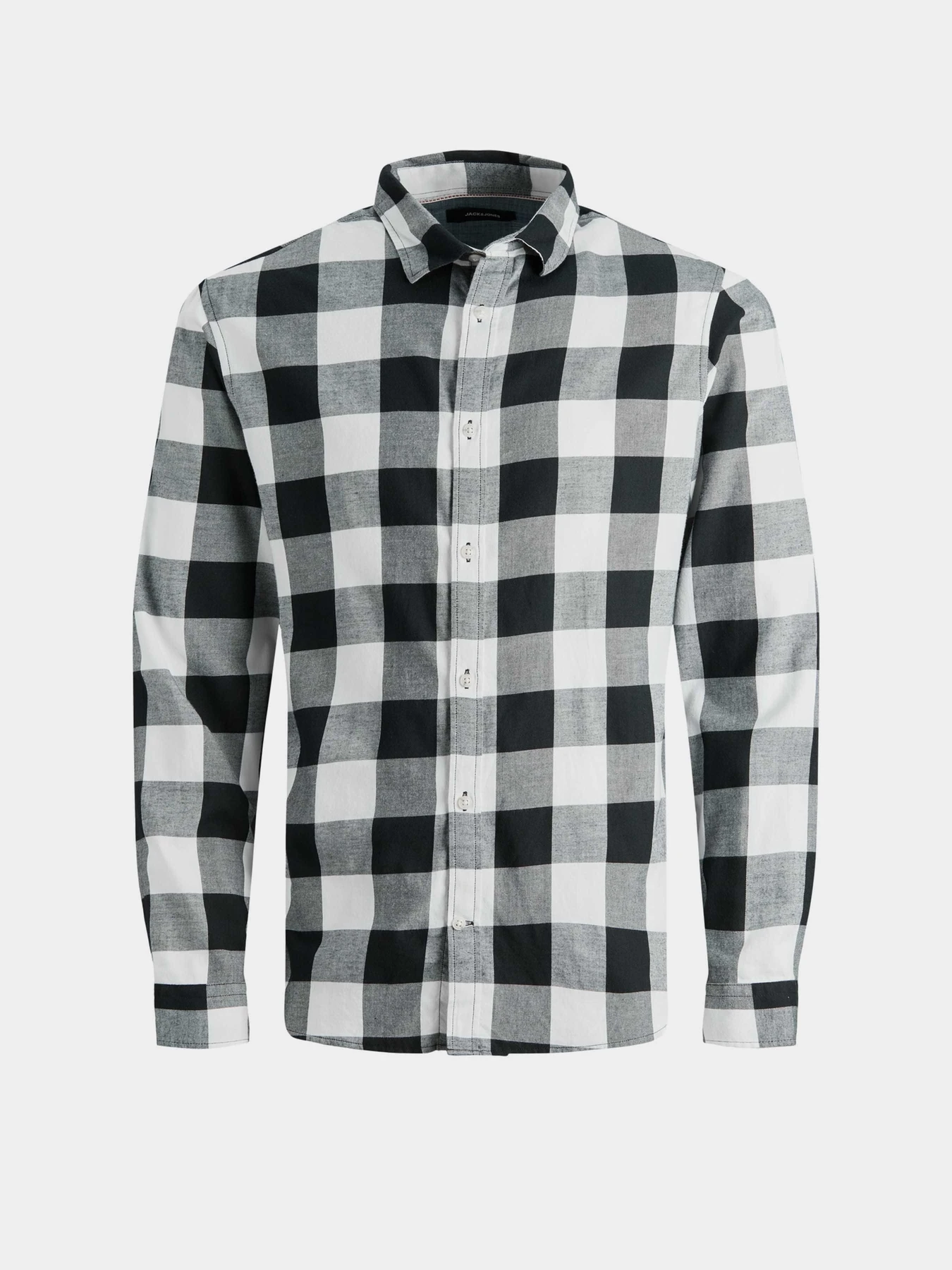Рубашки JACK & JONES GINGHAM TWILL SHIRT модель 12181602_Whisper White SLIM FIT Рубашки JACK & JONES GINGHAM TWILL SHIRT модель 12181602_Whisper White SLIM FIT Фото