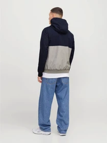 Куртки та дублянки JACK & JONES RUSH HOOD BOMBER модель 12200208_Sky Captain WHITE/LIGHT GR Фото
