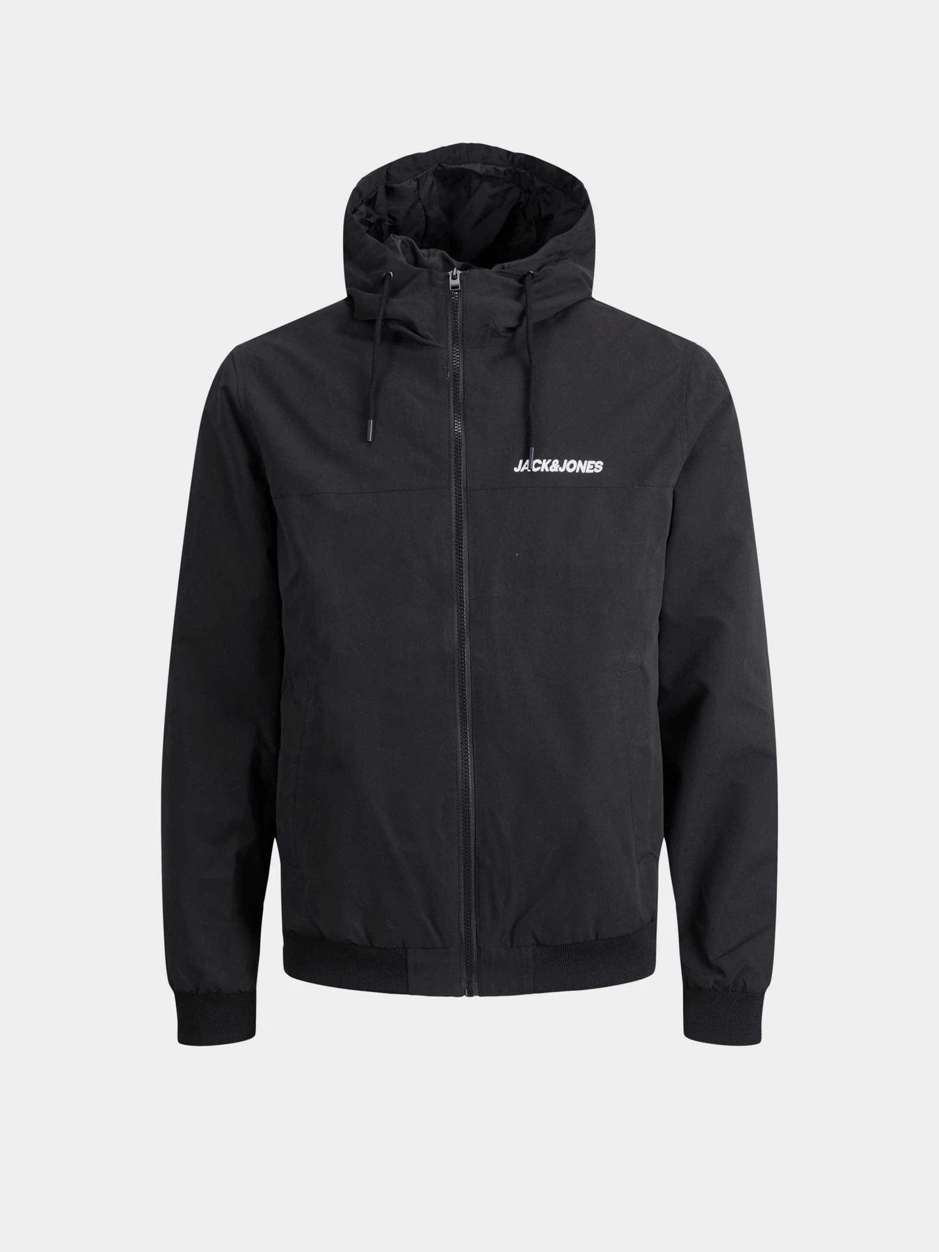 Куртки и дубленки JACK & JONES RUSH HOOD BOMBER NOOS модель 12200208_Black SOLID Куртки и дубленки JACK & JONES RUSH HOOD BOMBER NOOS модель 12200208_Black SOLID Фото