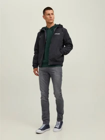 Куртки и дубленки JACK & JONES RUSH HOOD BOMBER NOOS модель 12200208_Black SOLID Фото