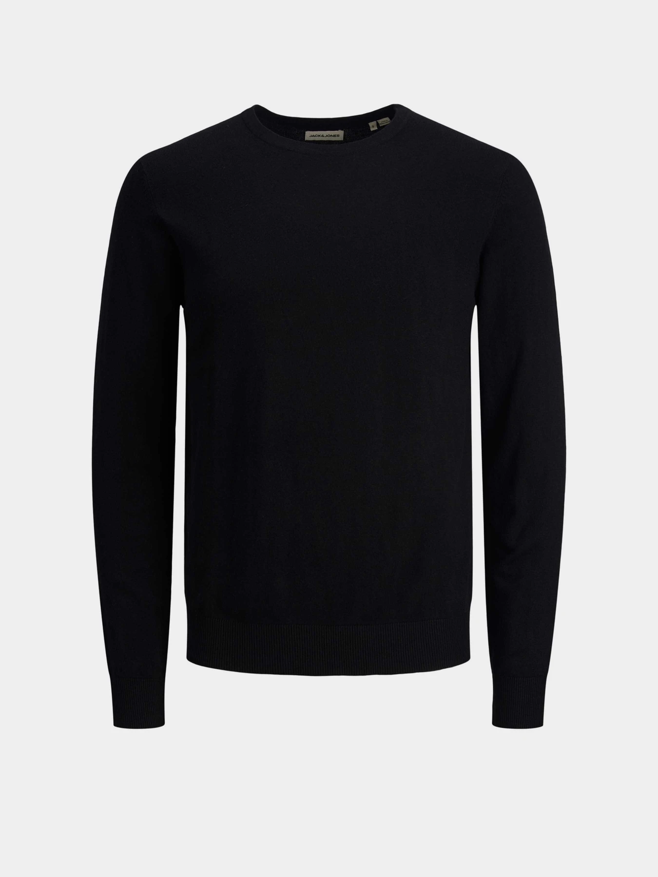 Свитры и кардиганы JACK & JONES EMIL KNIT CREW NECK модель 12208364_Black Свитры и кардиганы JACK & JONES EMIL KNIT CREW NECK модель 12208364_Black Фото