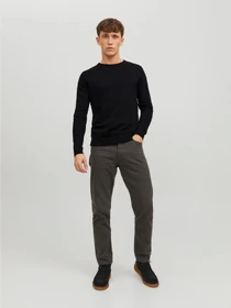 Свитры и кардиганы JACK & JONES EMIL KNIT CREW NECK модель 12208364_Black Фото