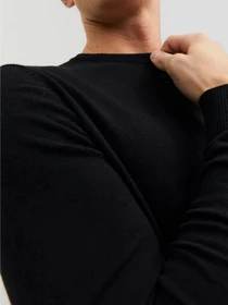 Свитры и кардиганы JACK & JONES EMIL KNIT CREW NECK модель 12208364_Black Фото