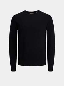 Свитры и кардиганы JACK & JONES EMIL KNIT CREW NECK модель 12208364_Black Фото