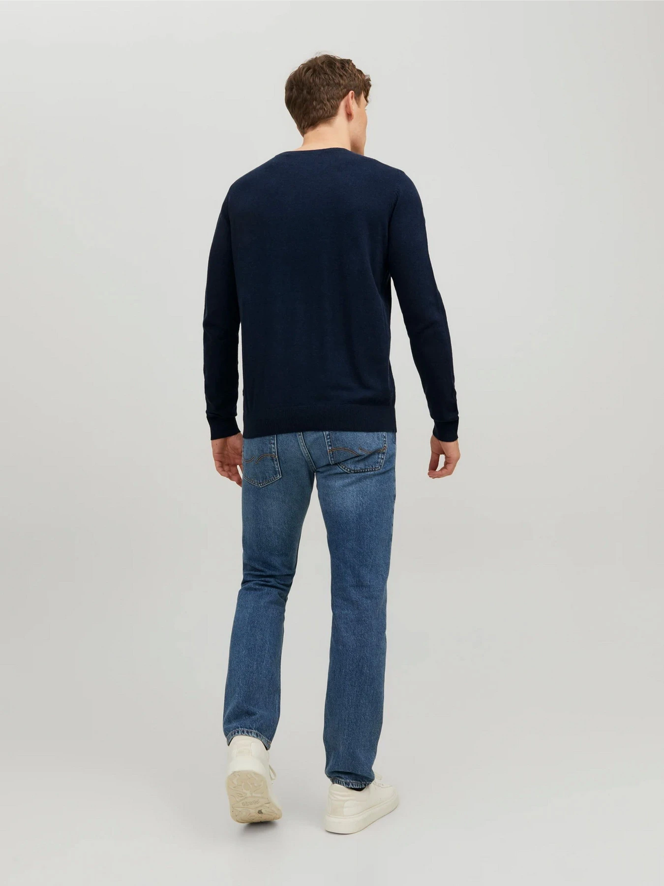 Светри та кардигани JACK & JONES EMIL KNIT CREW NECK модель 12208364_Navy Blazer Светри та кардигани JACK & JONES EMIL KNIT CREW NECK модель 12208364_Navy Blazer Фото
