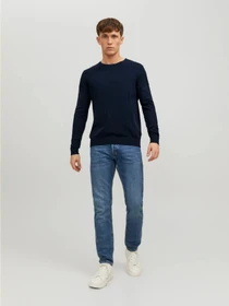 Светри та кардигани JACK & JONES EMIL KNIT CREW NECK модель 12208364_Navy Blazer Фото