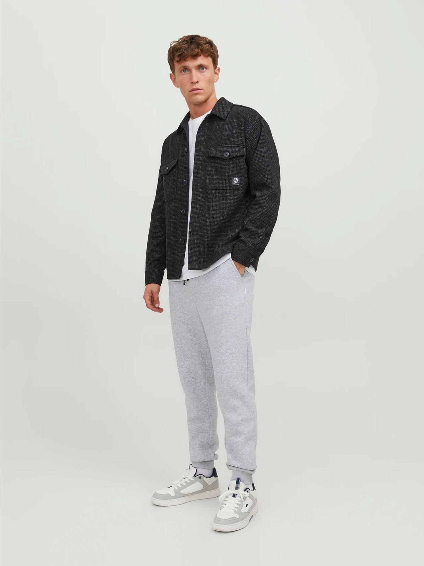 Брюки JACK & JONES GORDON BRADLEY SWEAT PANT модель 12249274_Light Grey Melange Брюки JACK & JONES GORDON BRADLEY SWEAT PANT модель 12249274_Light Grey Melange Фото
