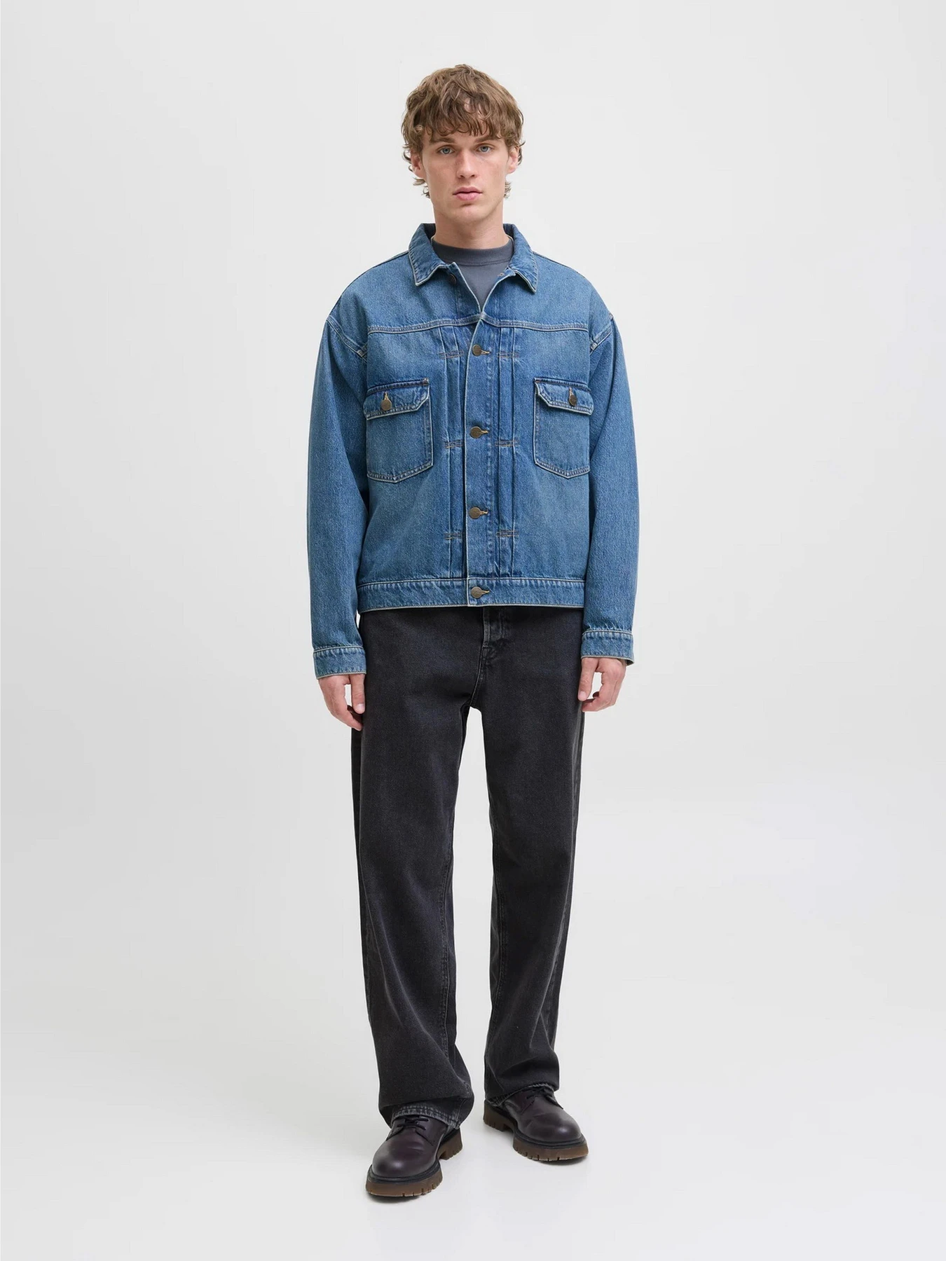 Джинси JACK & JONES ALEX ORIGINAL модель 12252762_Black Denim Джинси JACK & JONES ALEX ORIGINAL модель 12252762_Black Denim Фото