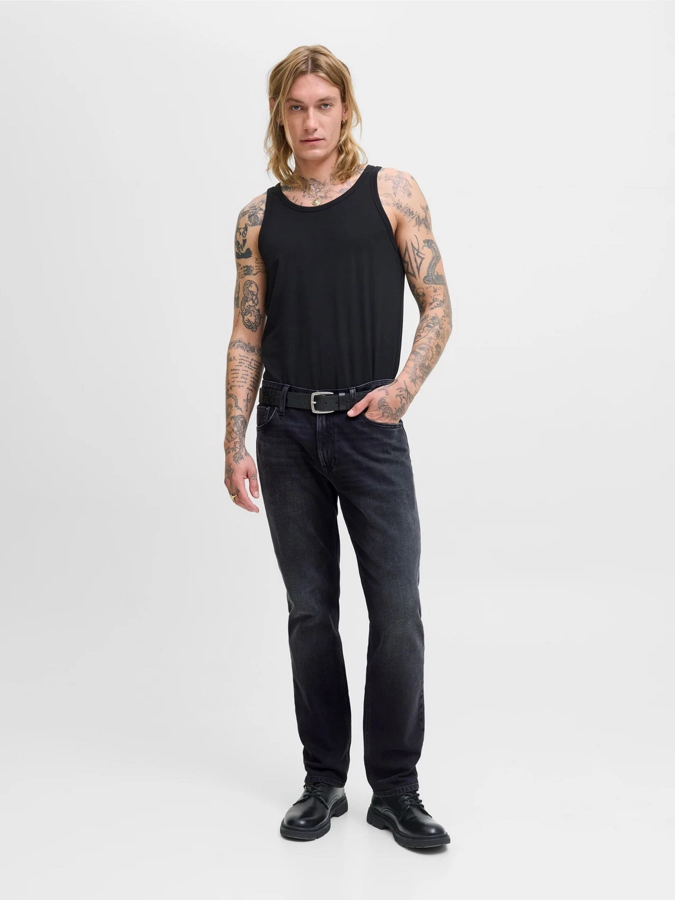 Джинсы JACK & JONES CLARK ORIGINAL модель 12278247_Black Denim Джинсы JACK & JONES CLARK ORIGINAL модель 12278247_Black Denim Фото