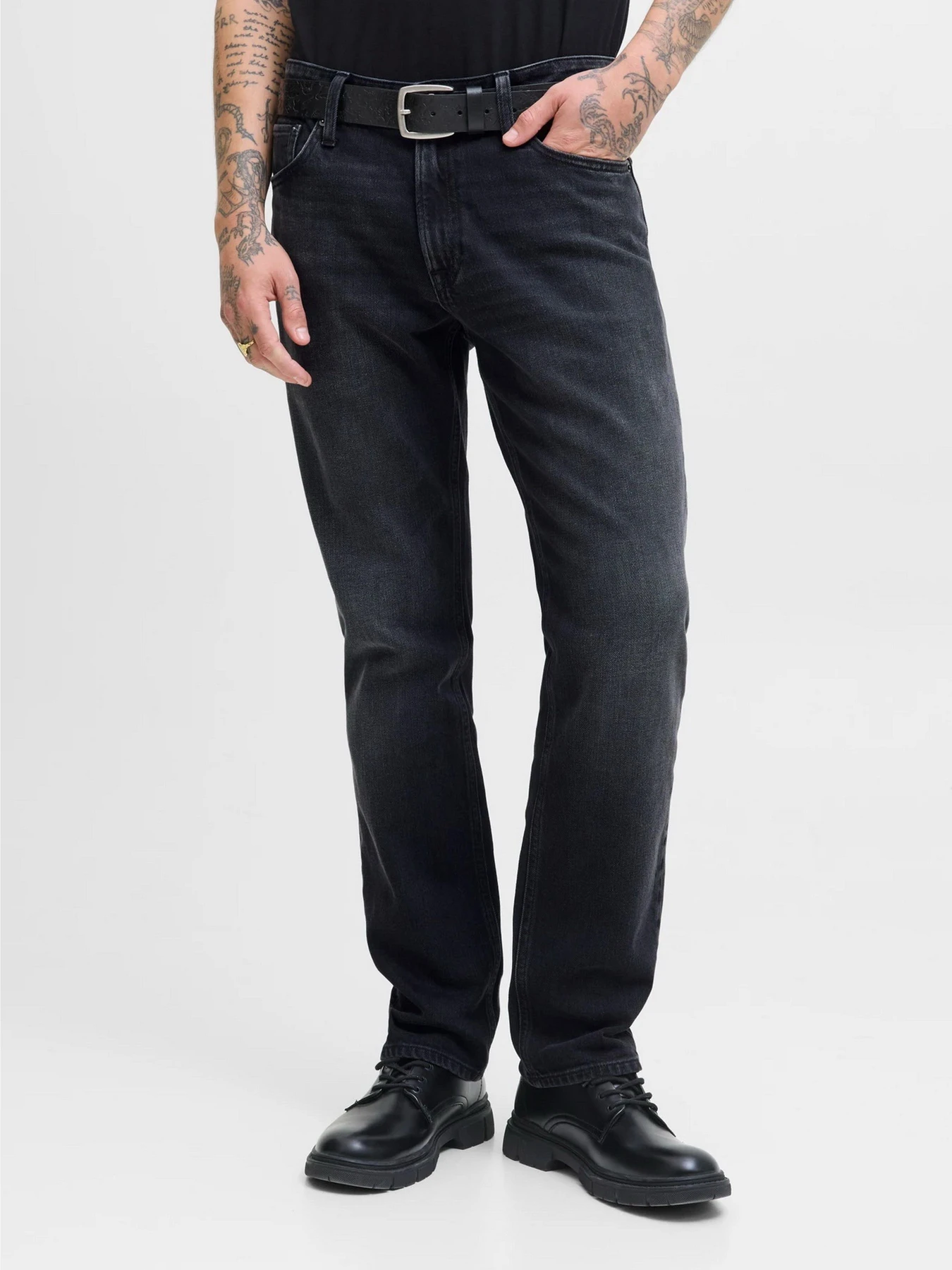 Джинсы JACK & JONES CLARK ORIGINAL модель 12278247_Black Denim Джинсы JACK & JONES CLARK ORIGINAL модель 12278247_Black Denim Фото