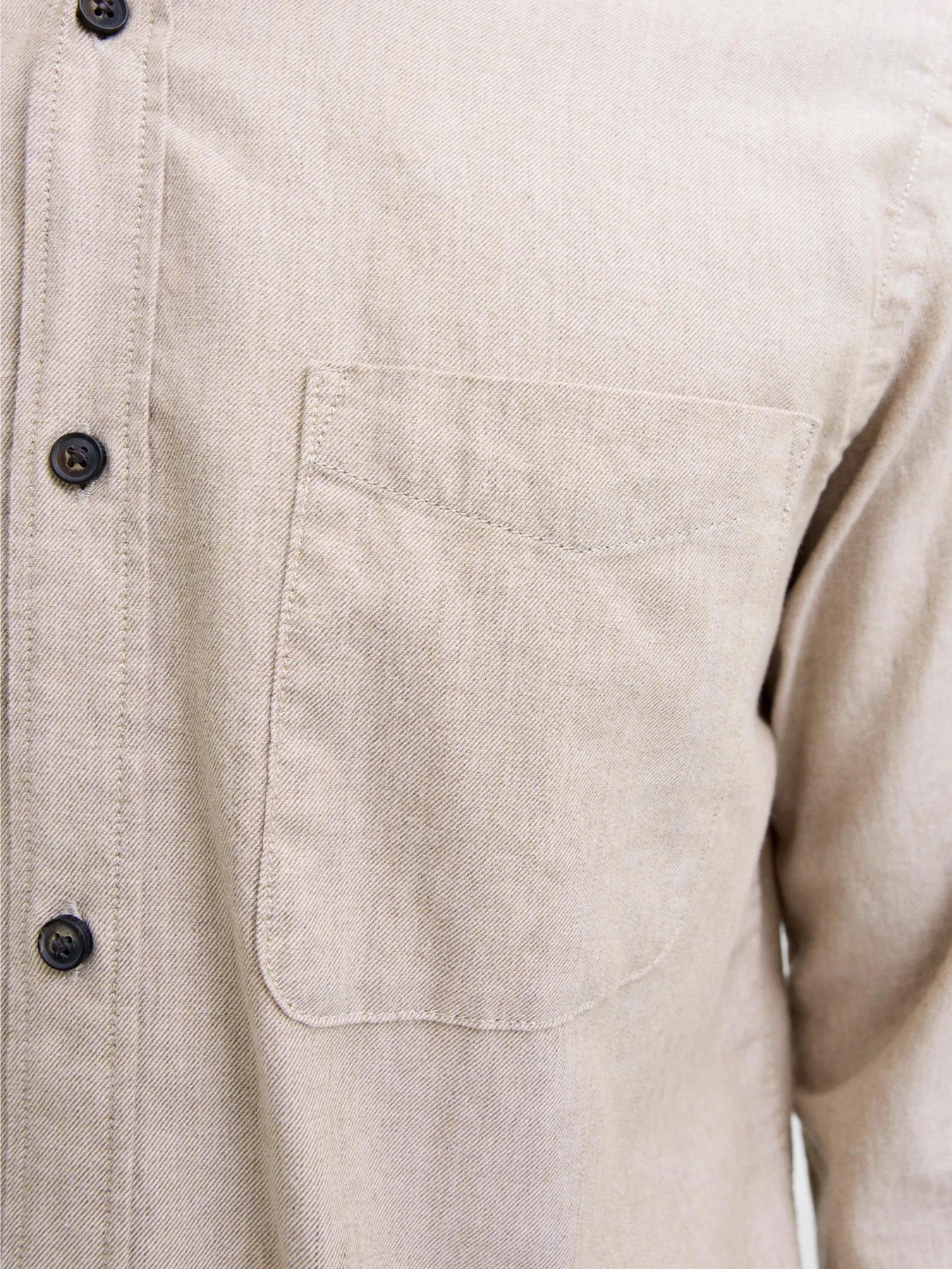 Рубашки JACK & JONES CLASSIC MELANGE SHIRT модель 12278416_Oatmeal Рубашки JACK & JONES CLASSIC MELANGE SHIRT модель 12278416_Oatmeal Фото