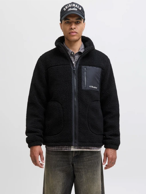 Куртки и дубленки JACK & JONES SOHO TEDDY JACKET модель 12278784_Black Фото