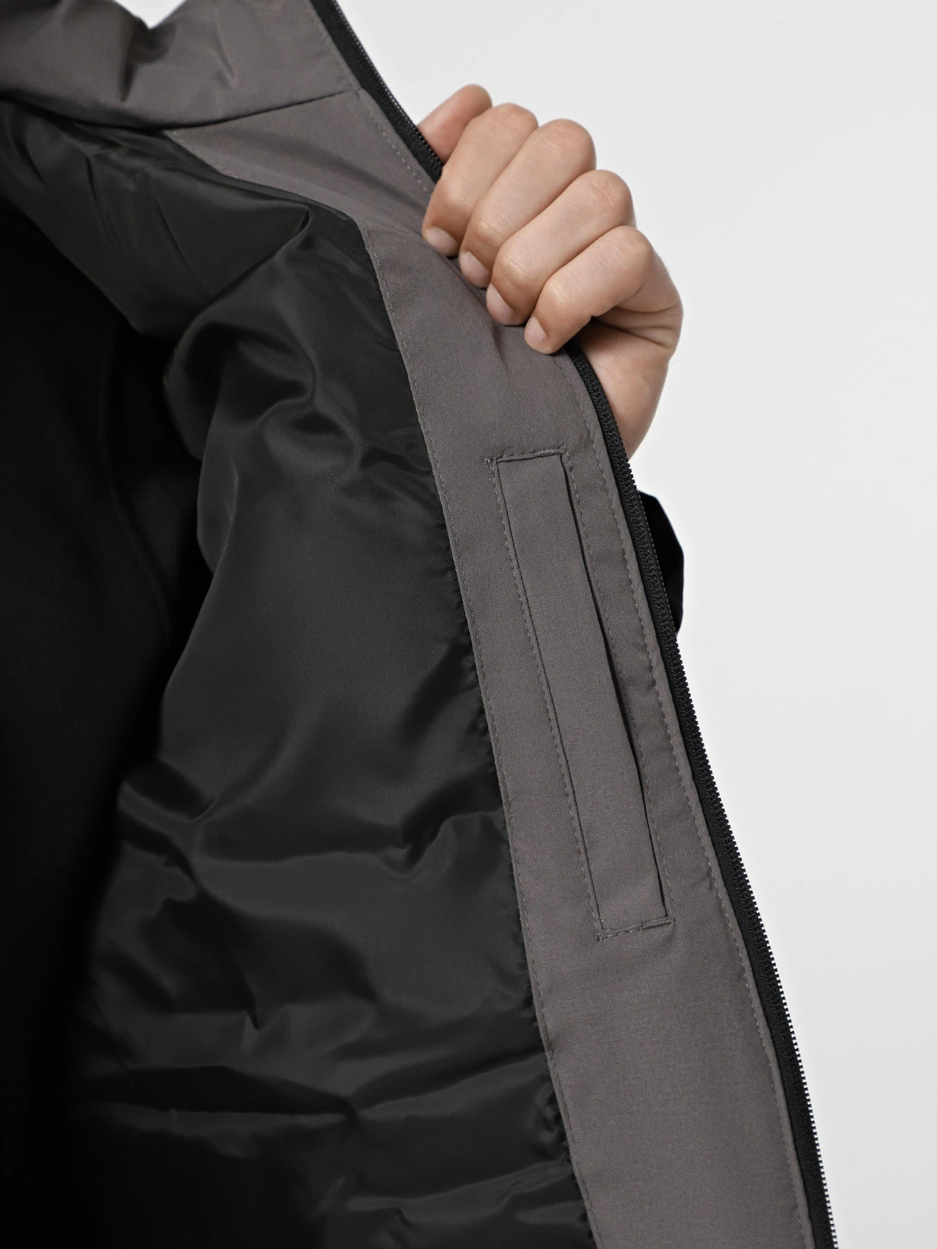 Куртки и дубленки JACK & JONES OWEN PUFFER модель 12278792_Castlerock BLACK BLOCKING Фото