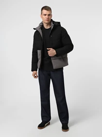 Куртки и дубленки JACK & JONES OWEN PUFFER модель 12278792_Castlerock BLACK BLOCKING Фото