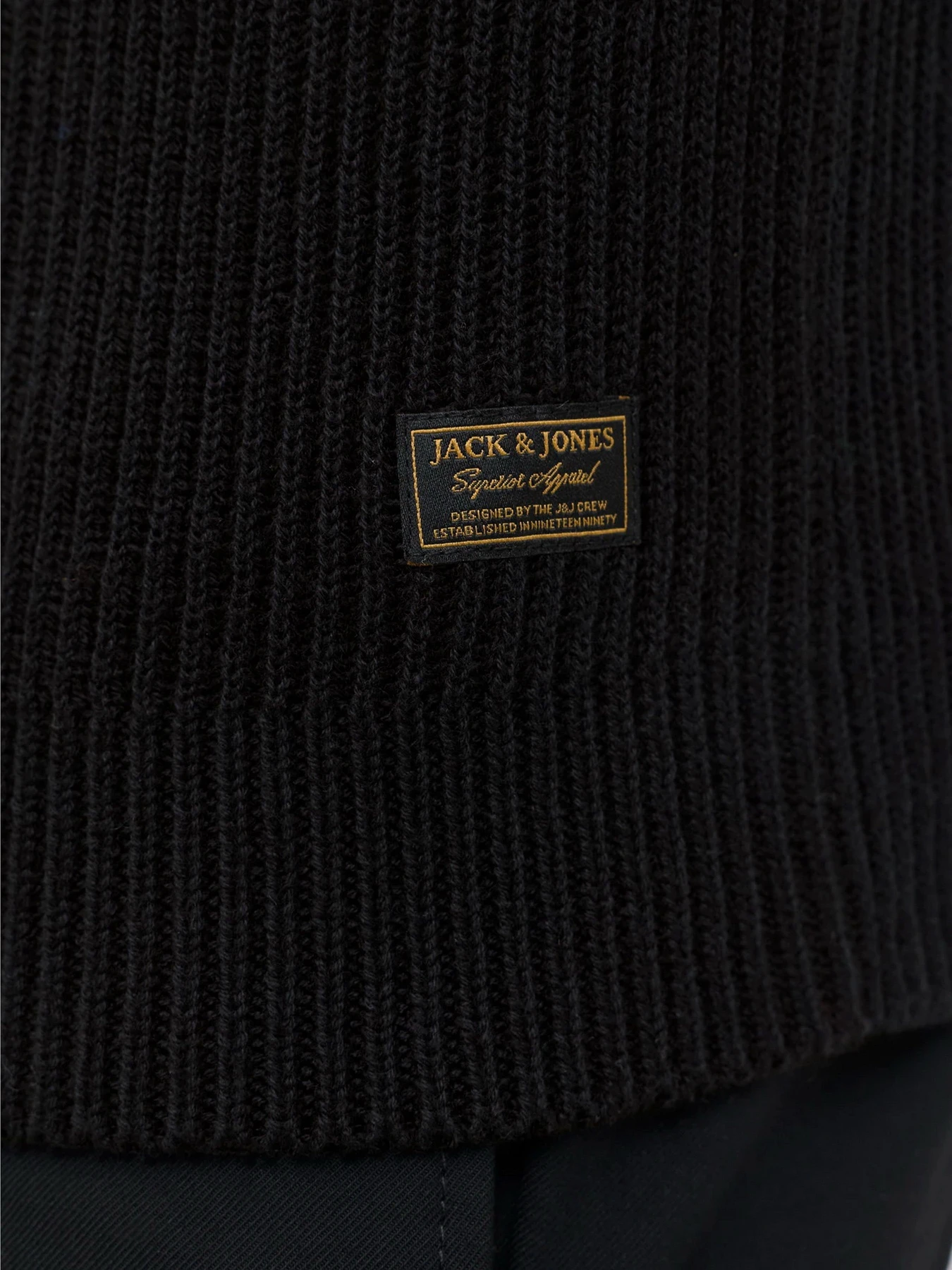 Светри та кардигани JACK & JONES PANNEL KNIT ZIP CARDIGAN модель 12278920_Black Фото
