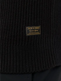 Светри та кардигани JACK & JONES PANNEL KNIT ZIP CARDIGAN модель 12278920_Black Фото