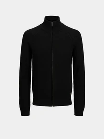 Светри та кардигани JACK & JONES PANNEL KNIT ZIP CARDIGAN модель 12278920_Black Фото