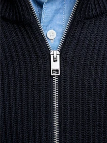 Свитры и кардиганы JACK & JONES PANNEL KNIT ZIP CARDIGAN модель 12278920_Sky Captain Фото