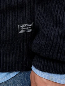 Свитры и кардиганы JACK & JONES PANNEL KNIT ZIP CARDIGAN модель 12278920_Sky Captain Фото