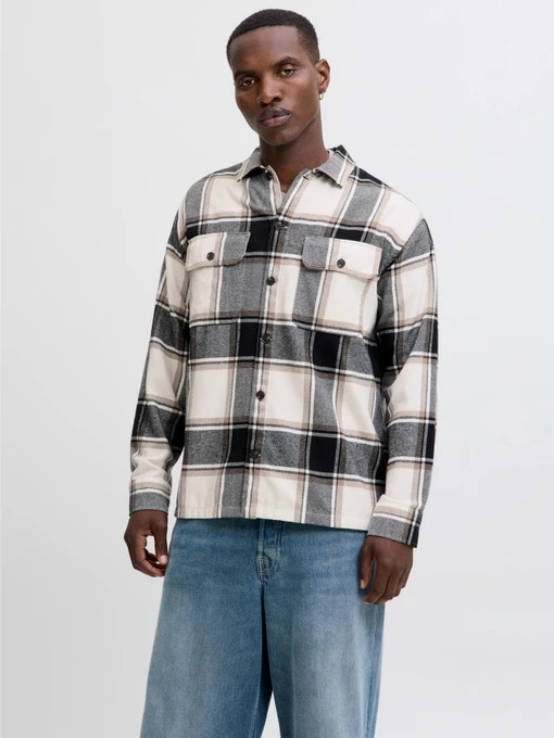 Рубашки JACK & JONES CHARGE OVERSHIRT модель 12278969_Crockery Фото