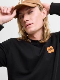 Худи и свитшоты JACK & JONES BRANDY SWEAT CREW NECK модель 12279256_Black Фото