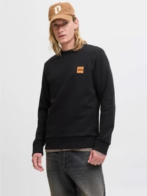 Худи и свитшоты JACK & JONES BRANDY SWEAT CREW NECK модель 12279256_Black Фото