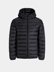 Куртки та дублянки JACK & JONES BRADLEY LIGHT PUFFER HOOD модель 12280970_Black Фото