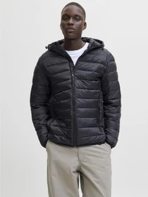 Куртки та дублянки JACK & JONES BRADLEY LIGHT PUFFER HOOD модель 12280970_Black Фото
