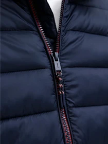 Куртки та дублянки JACK & JONES BRADLEY LIGHT PUFFER HOOD модель 12280970_Sky Captain Фото