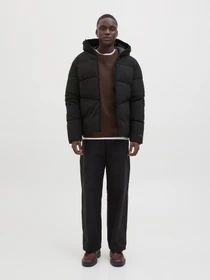 Куртки и дубленки JACK & JONES GLOBAL PUFFER JACKET модель 12283517_Black Фото