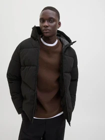 Куртки и дубленки JACK & JONES GLOBAL PUFFER JACKET модель 12283517_Black Фото