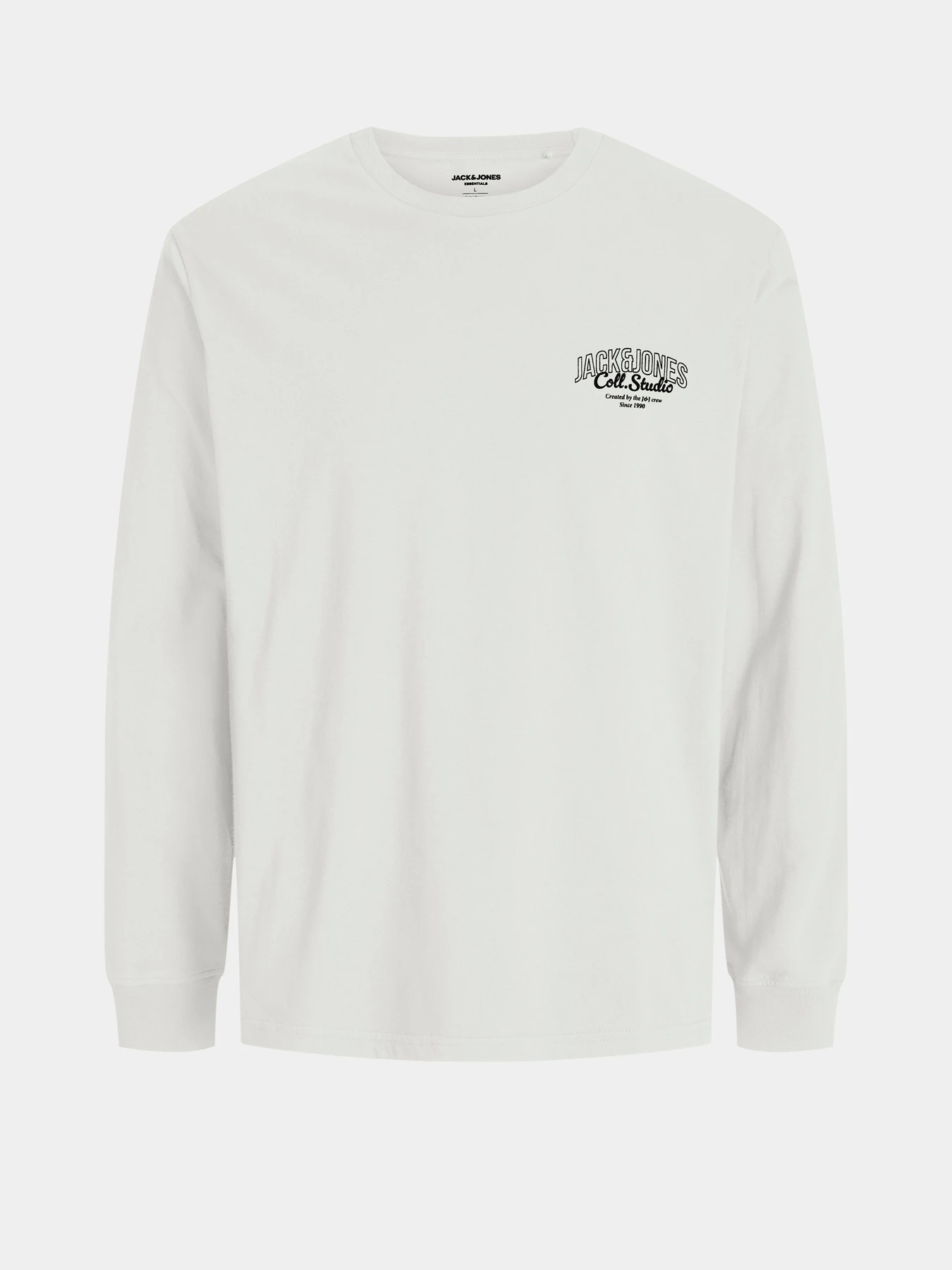 Худи и свитшоты JACK & JONES MAKOTO TEE LS модель 12278510_White Фото