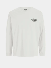 Худи и свитшоты JACK & JONES MAKOTO TEE LS модель 12278510_White Фото