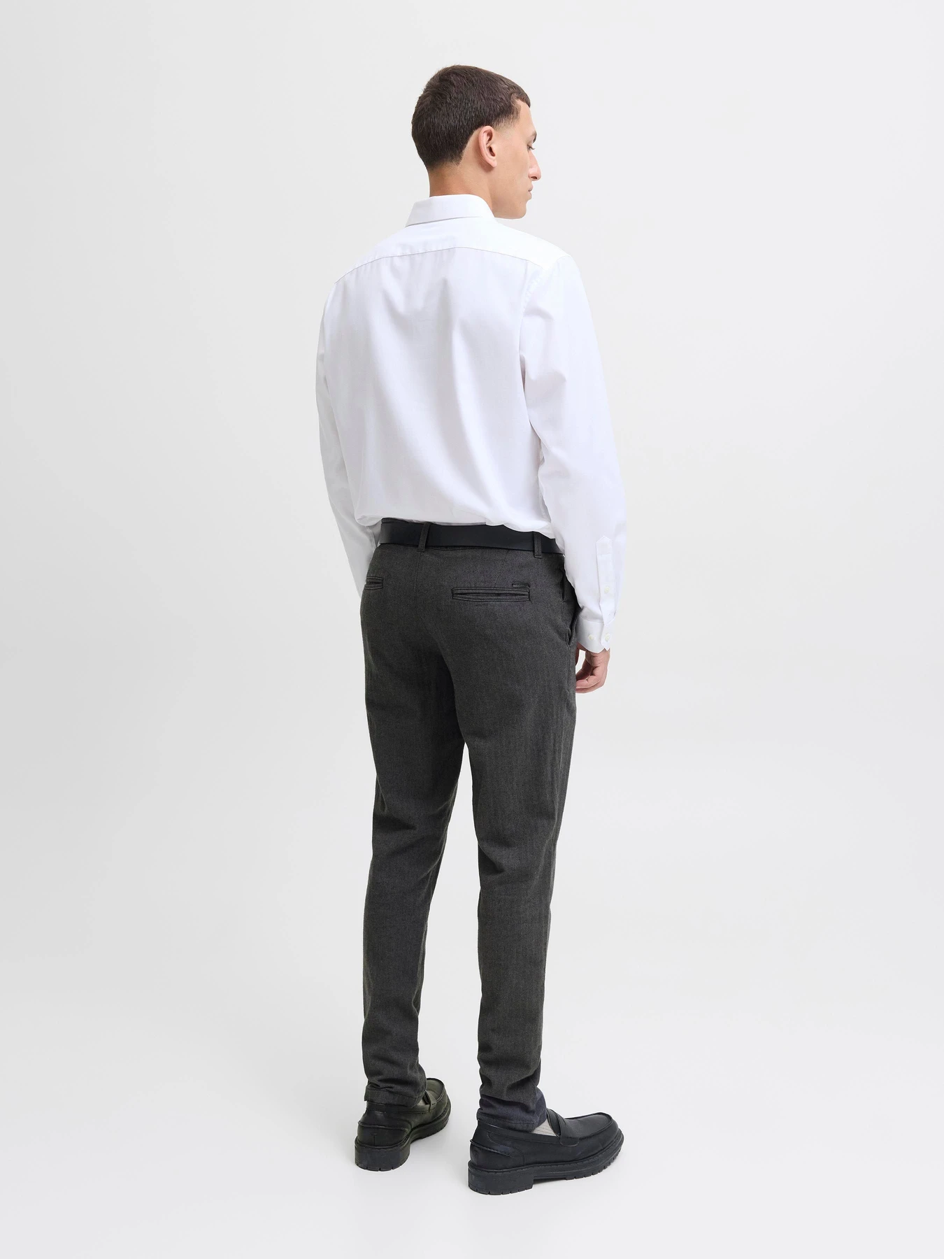Штани JACK & JONES MARCO BOWIE WINTER CHINO модель 12279659_Dark Grey HERRINGBONE Штани JACK & JONES MARCO BOWIE WINTER CHINO модель 12279659_Dark Grey HERRINGBONE Фото
