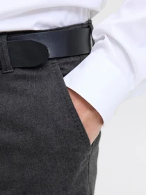 Штани JACK & JONES MARCO BOWIE WINTER CHINO модель 12279659_Dark Grey HERRINGBONE Фото