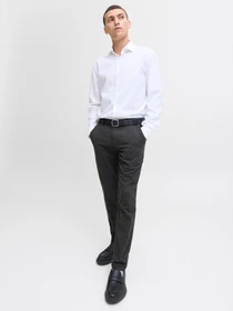 Штани JACK & JONES MARCO BOWIE WINTER CHINO модель 12279659_Dark Grey HERRINGBONE Фото