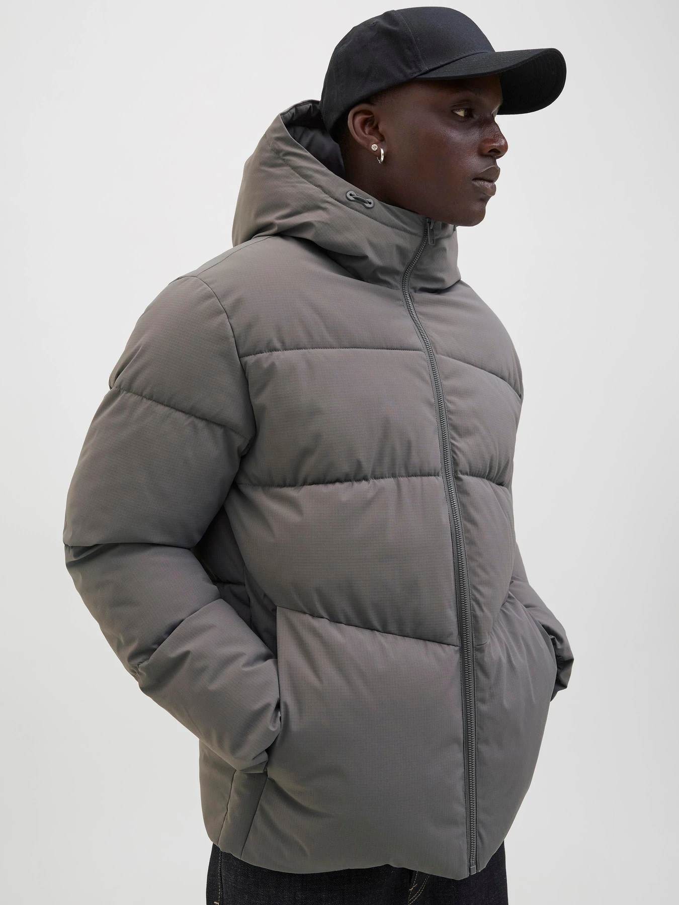 Куртки и дубленки JACK & JONES GLOBAL PUFFER JACKET модель 12283517_Castlerock Фото
