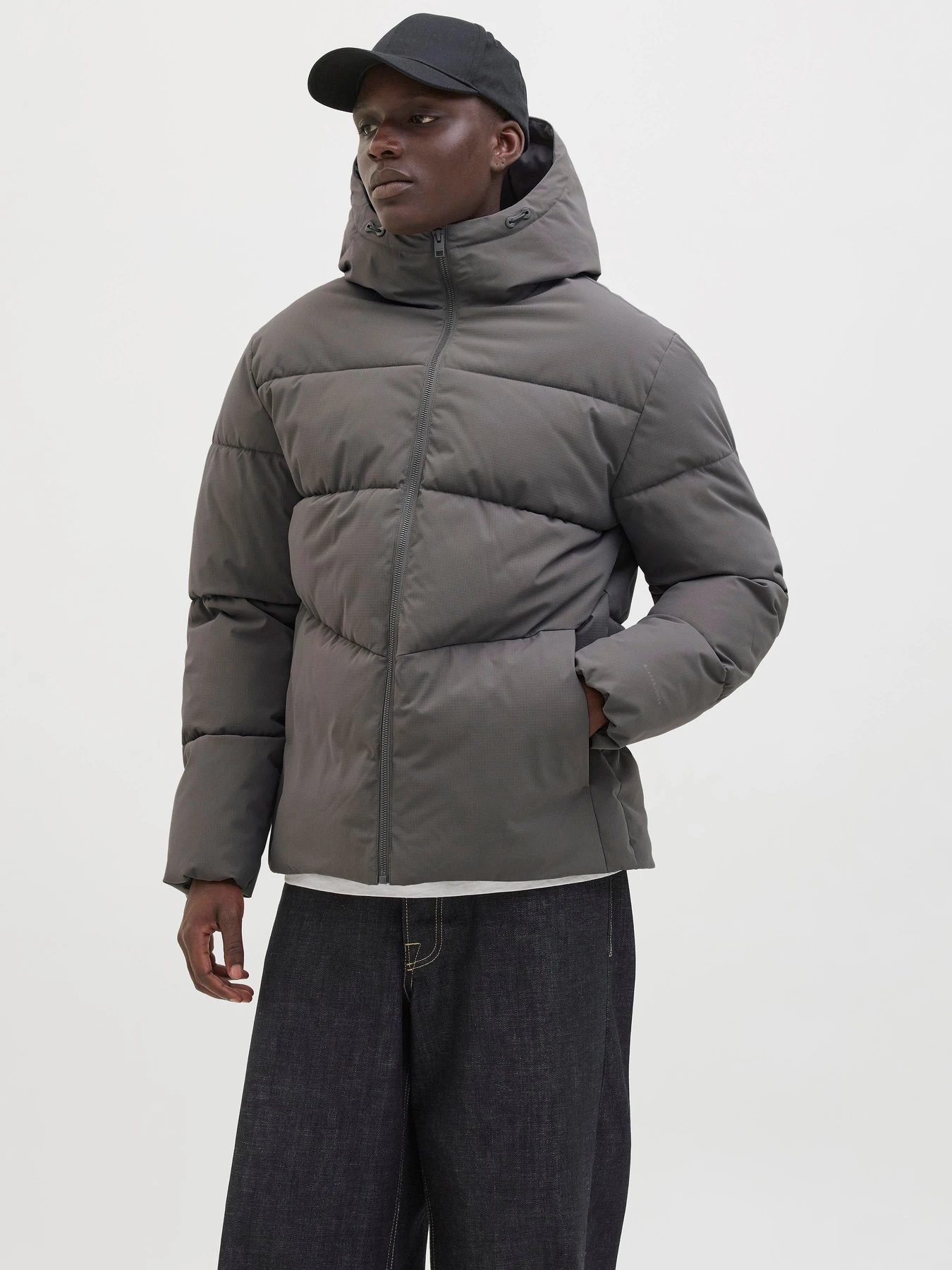 Куртки и дубленки JACK & JONES GLOBAL PUFFER JACKET модель 12283517_Castlerock Фото