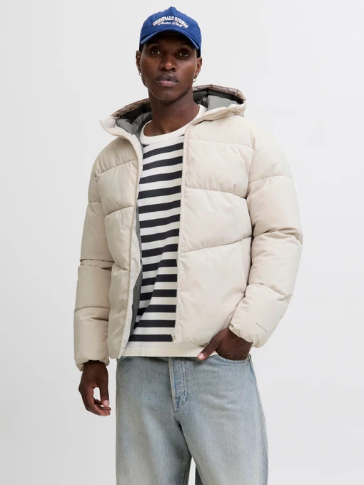 Куртки и дубленки JACK & JONES GLOBAL PUFFER JACKET модель 12283517_Moonbeam Фото